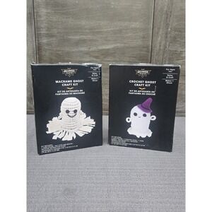 The Halloween Collection 2025 Crochet & Macrame Ghost Craft Kit by Aldi - 2 Kits
